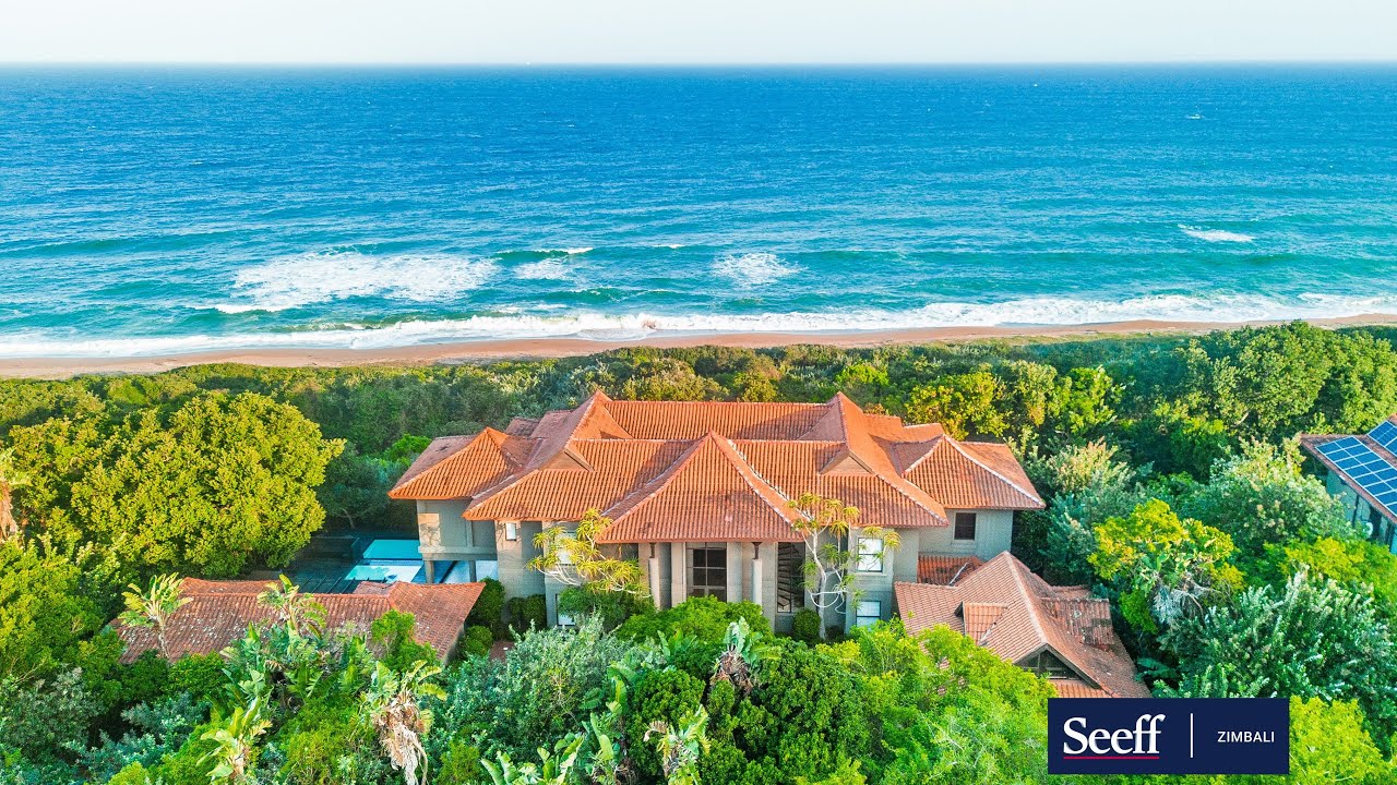 R29,950,000-36 Milkwood Drive, Zimbali-Majestic Beachfront Villa situated on a Large Double Site
