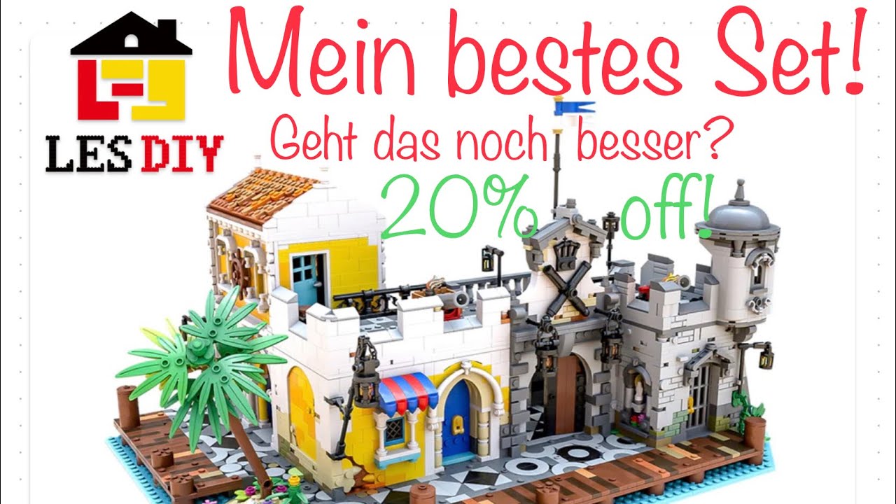 LesDiy - MOC 108172 Lagoon Lookup - Mittelalt. Piratenstadt - Grandios! - oder geht das noch besser?