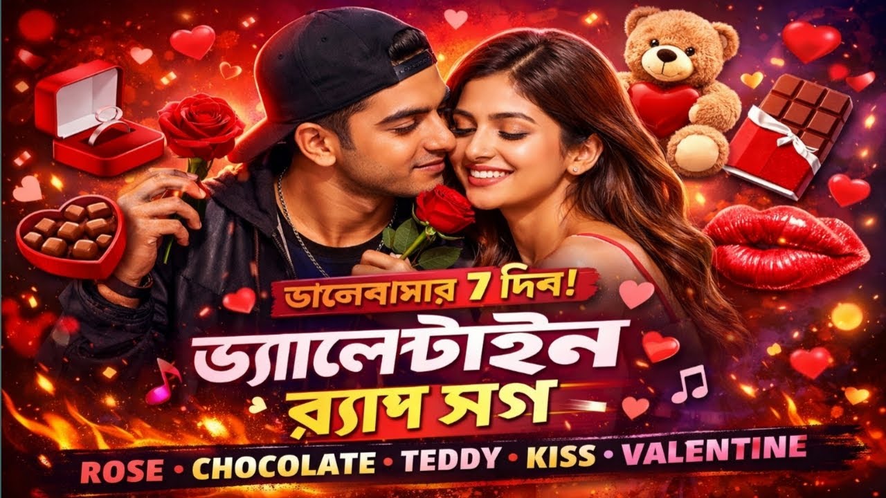 Bengali Valentine Rap Song 2026 | 7 Days of Love | Valentine Week Special 💘