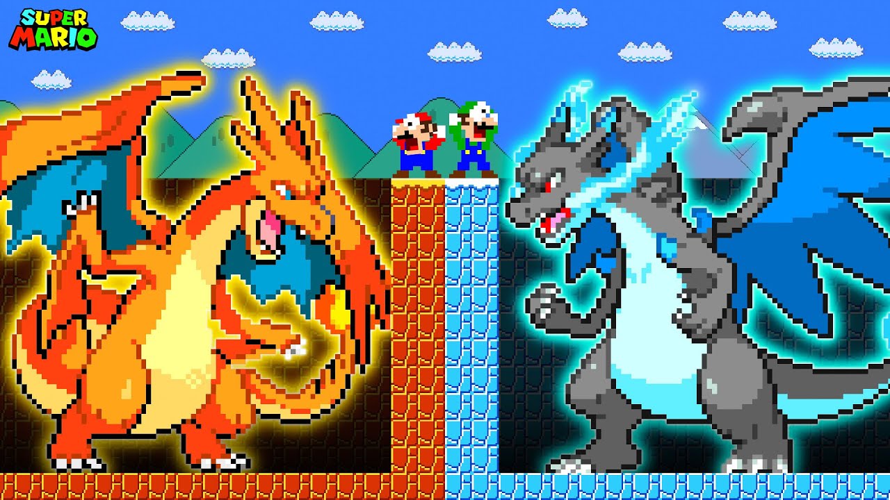 Super Mario Bros., Can Mario and Luigi Escape FIRE and ICE Pokemon?