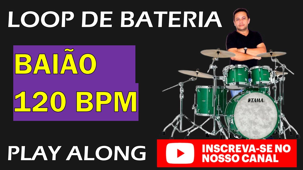 LOOP DE FORRÓ/ PLAY ALONG DE BAIÃO 120 BPM /BASE DE BATERIA PARA BAIÃO / RITMO NORDESTINO DRUM TRACK