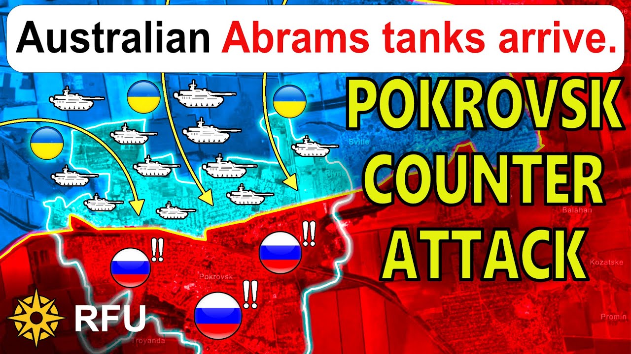 Australian tanks enter the fight just as Ukraine launches a decisive push in northern Pokrovsk