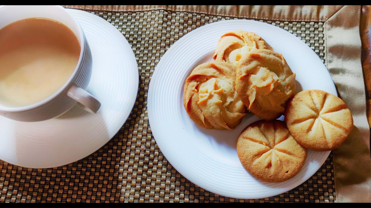 Butter cookies recipe with and without piping bag بسكويت الزبدة دواز اتاي بدون طابع و حضريه في دقائق