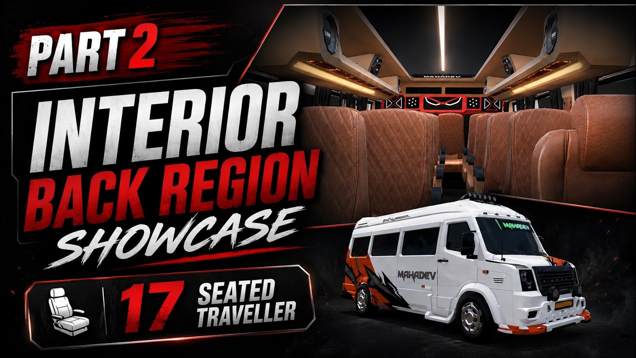 The Ultimate 17-Seater! 🚌 BUSSID Traveller Interior Showcase (Part 2)
