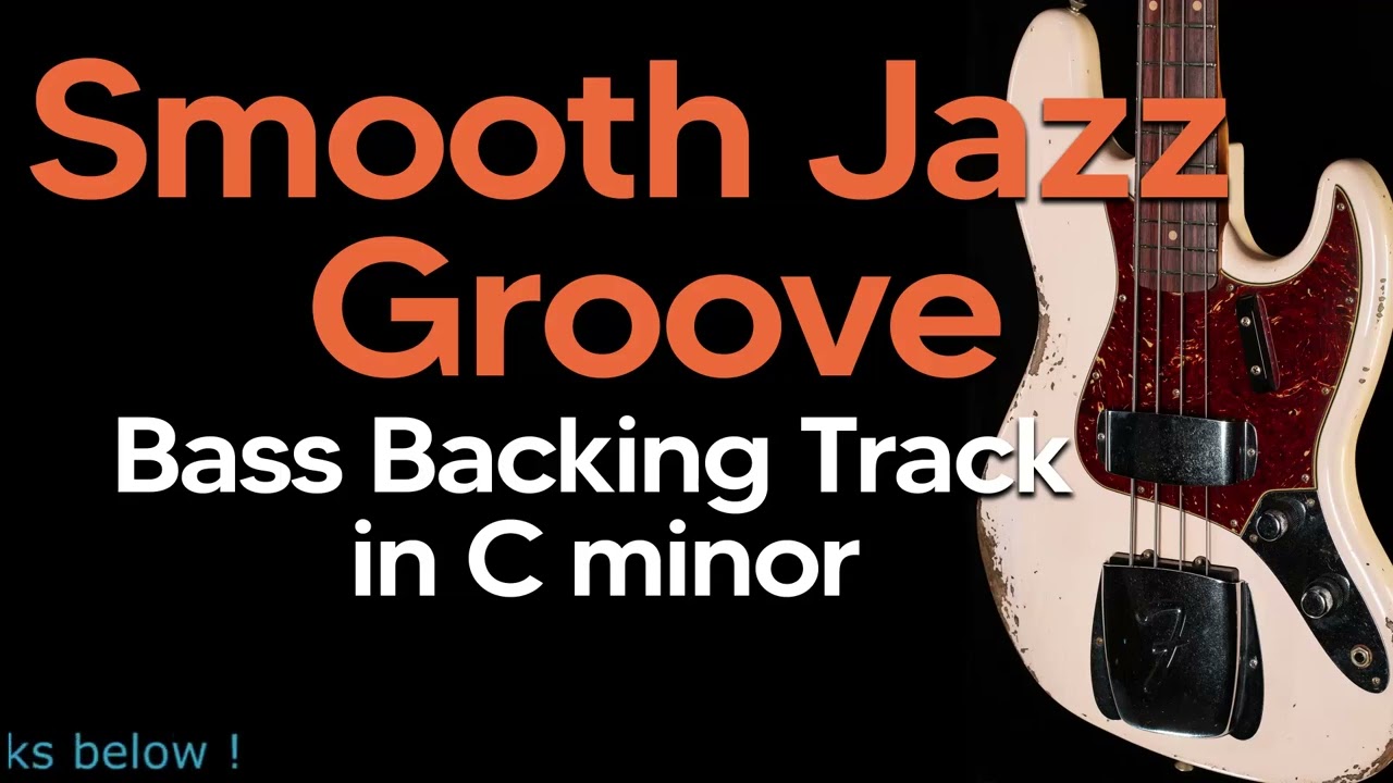 Bass backing Track I Smooth Funk Fusion Groove In C minor 99bpm