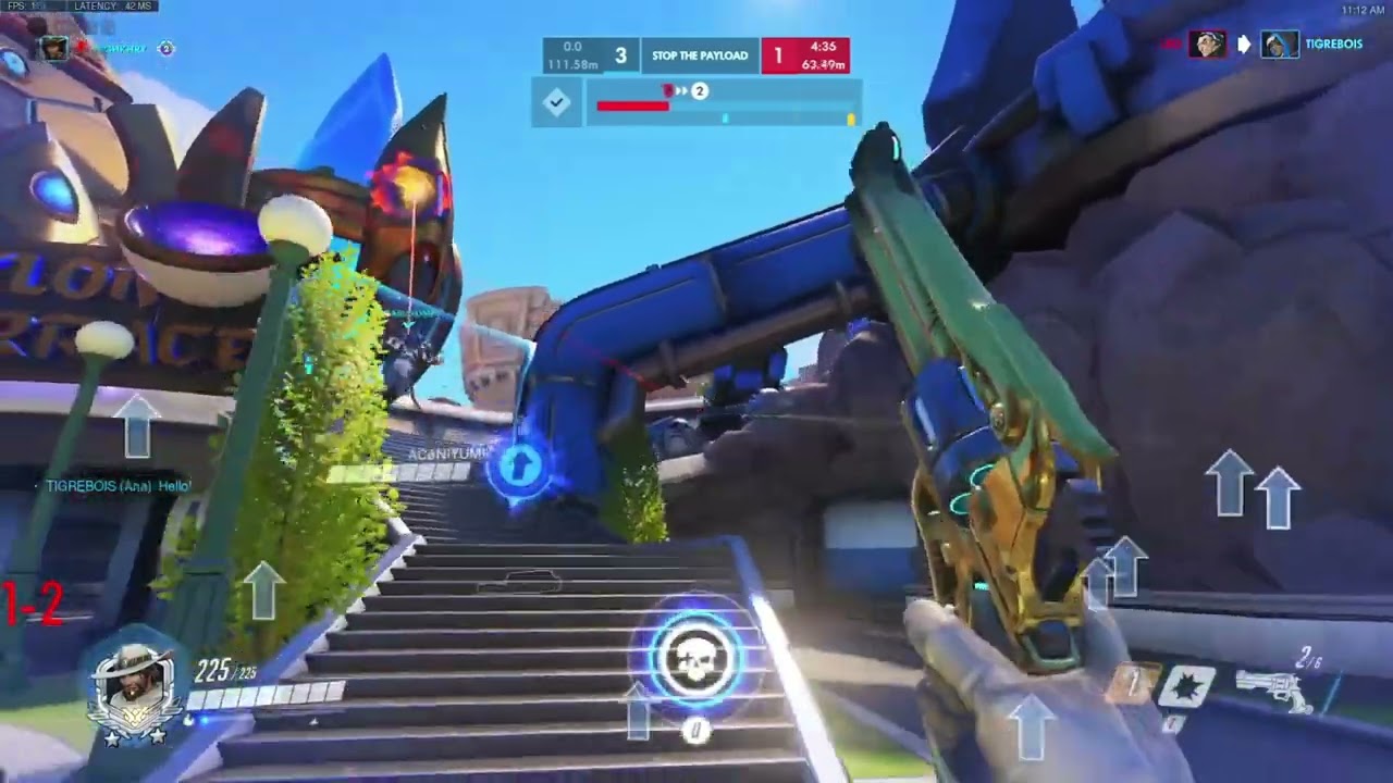 70 crit cole cassidy game - High(Khry) SR Overwatch Gameplay