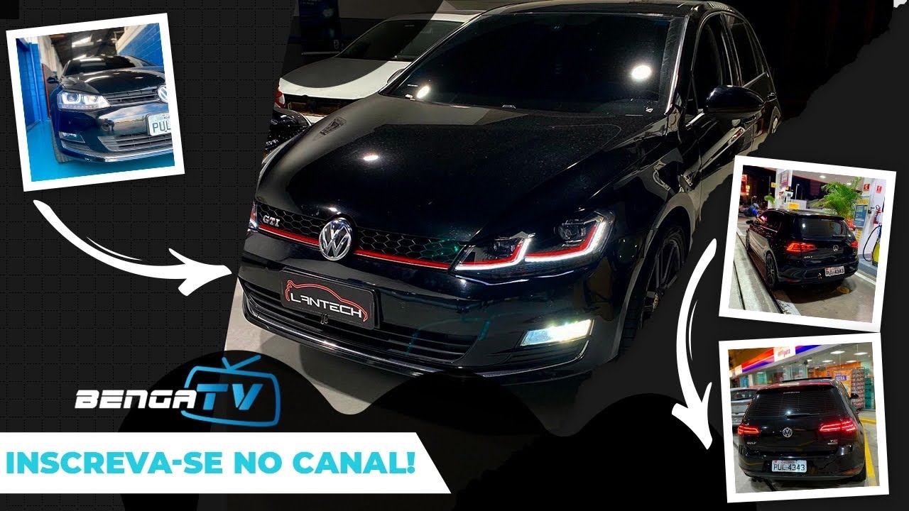 COLOQUEI O FAROL DO GOLF GTI MK7.5 NO MEU GOLF TSI MK7 - Parece que comprei outro carro!