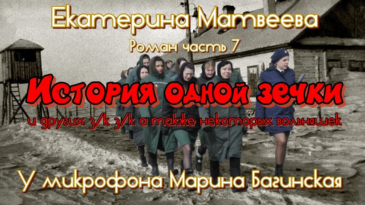 По вашим просьбам Екатерина Матвеева "История одной зечки" Роман 7часть У микрофона Марина Багинская