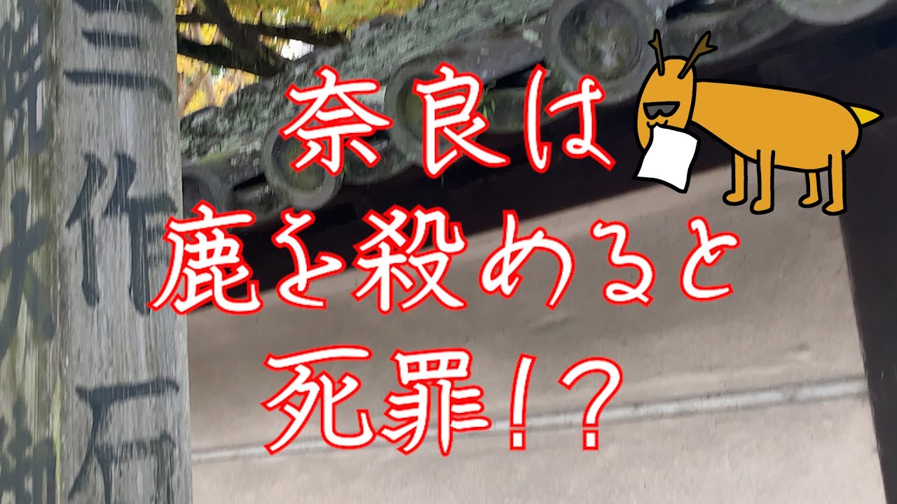 【石子詰三作】奈良って鹿を殺すと死刑だったの！？