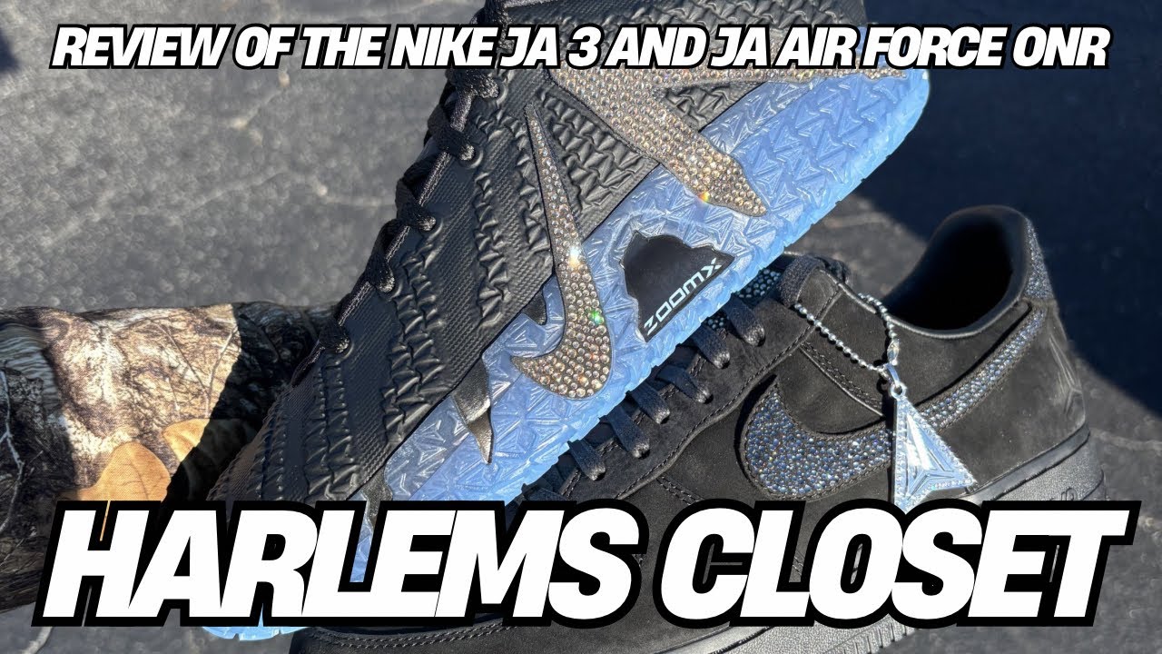 Nike Ja 3 Swarovski & Air Force 1 Ja Morant Swarovski Review 💎👟 | Double Heat Breakdown 