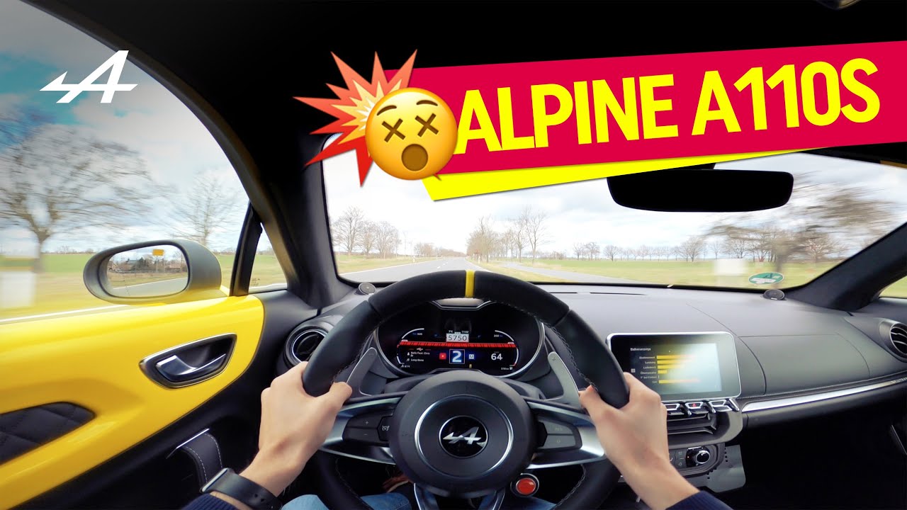 💛 ALPINE A110S Color Edition 0-100 Acceleration & Sound (HQ Audio)