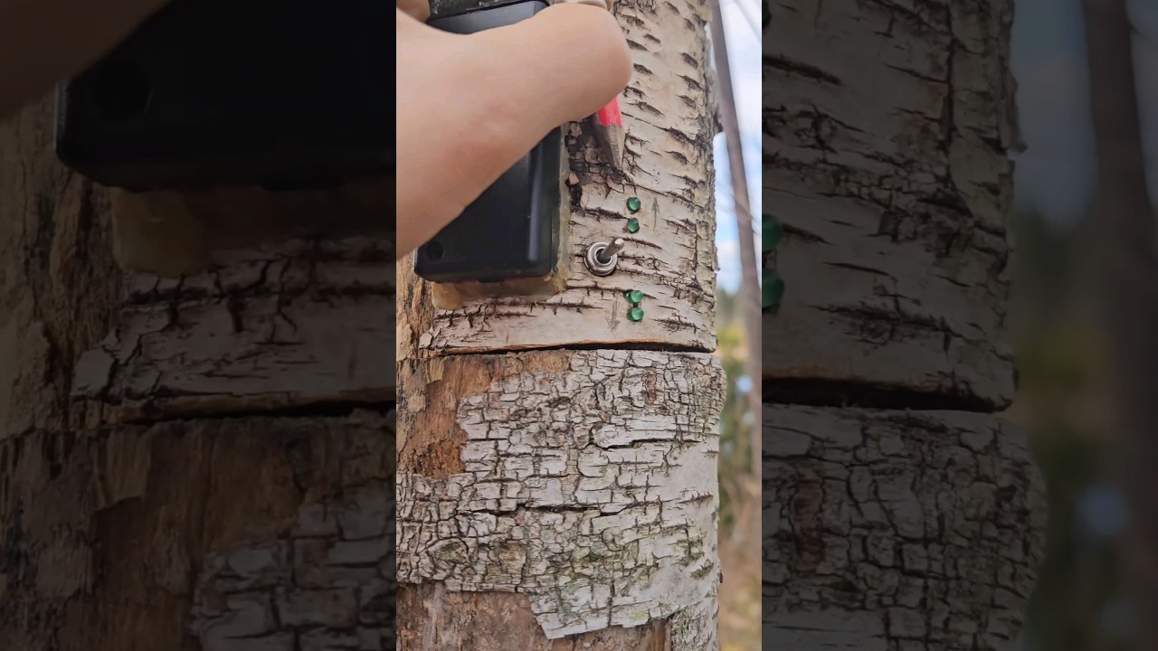 How to find an electric cache in a tree #geocaching #geocache #cleversolutions