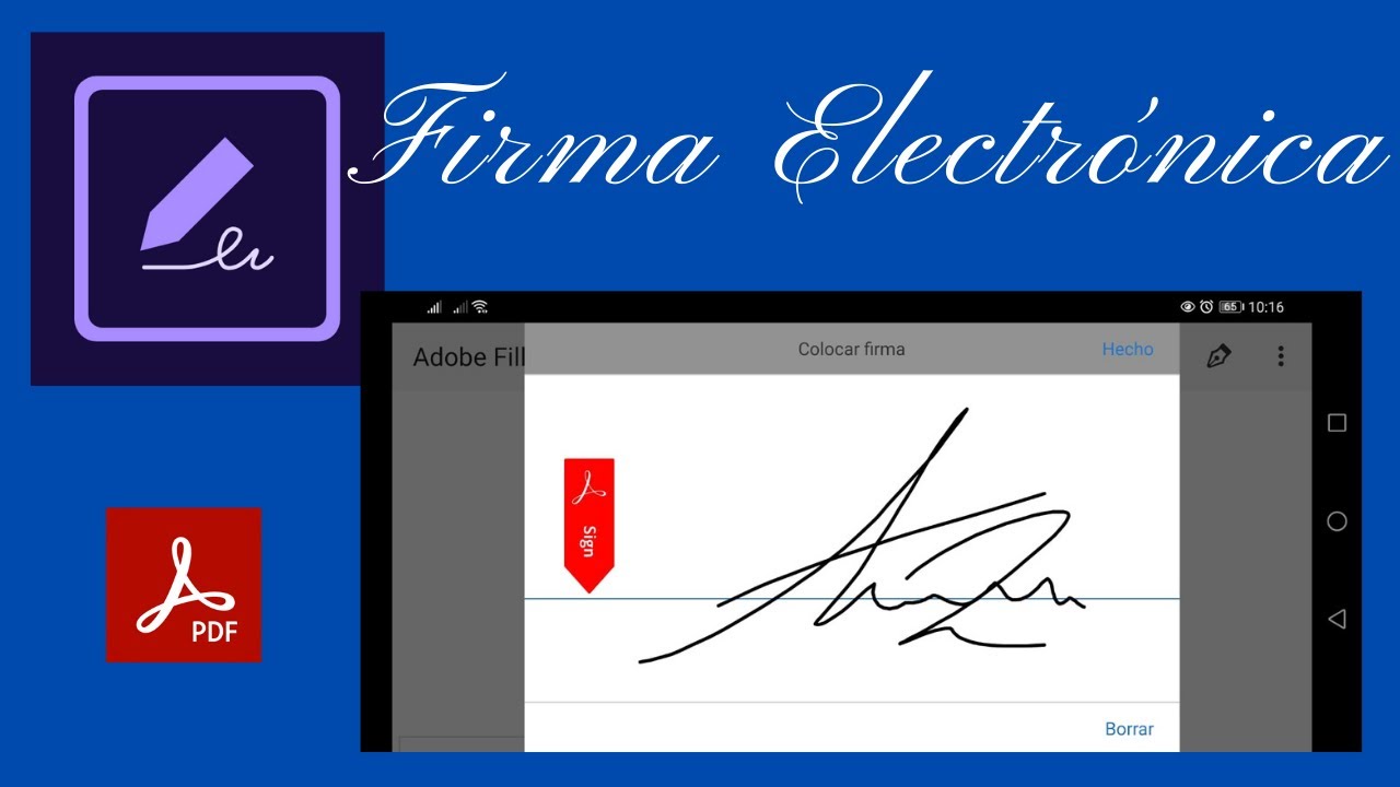 ✏️✏️✏️Como FIRMAR DOCUMENTOS o crear una FIRMA ELECTRONICA #F&aacute;cil y R&aacute;pido# con Adobe Fill