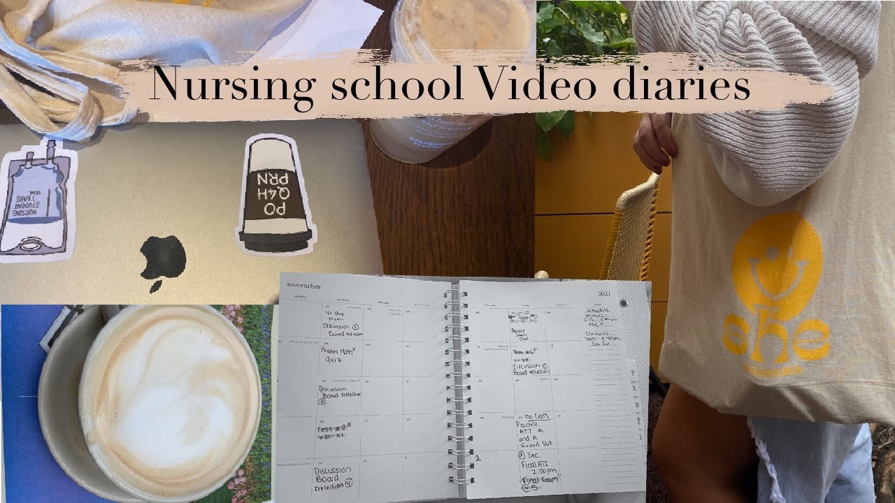 Nursing school mini video diary/ study with me | 3rd semester