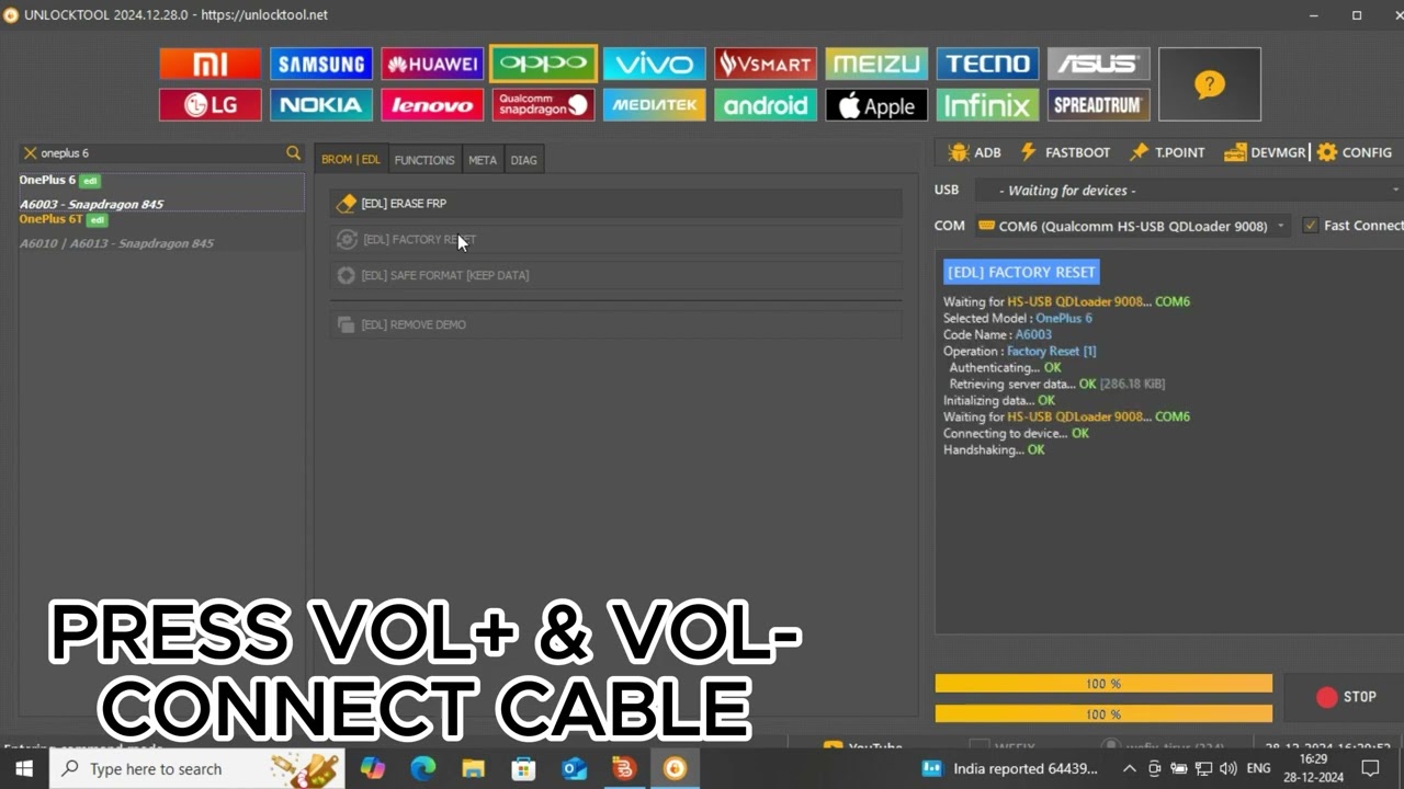 ONEPLUS 6 FRP BYPASS | UNLOCKTOOL