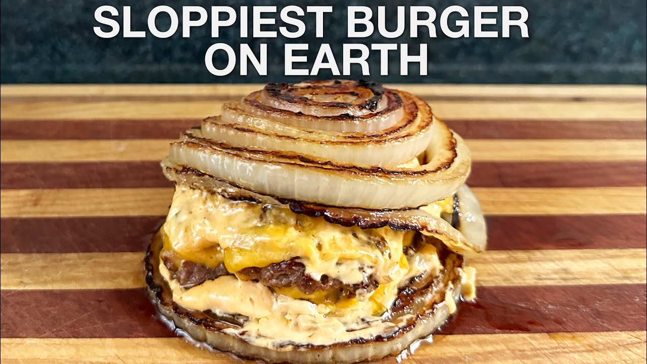 Sloppy Onion Smash Burger - AKA Flying Dutchman