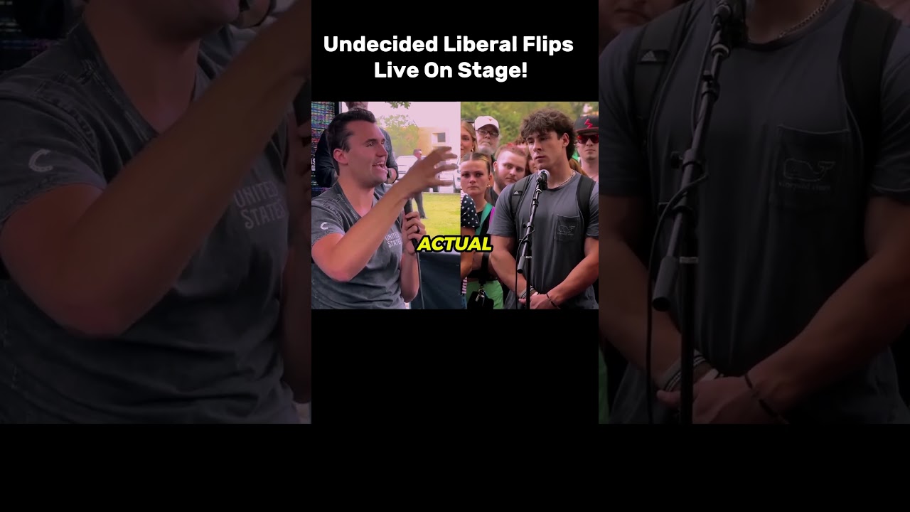 Undecided Liberal Student Asks Charlie Kirk For a MAGA Hat