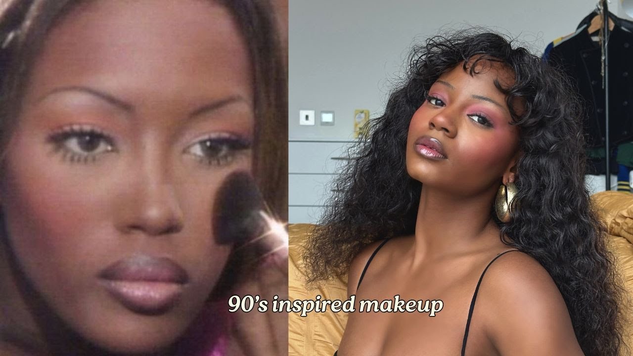 90s Supermodel Naomi Campbell Inspired Makeup Tutorial | Black Girl Makeup