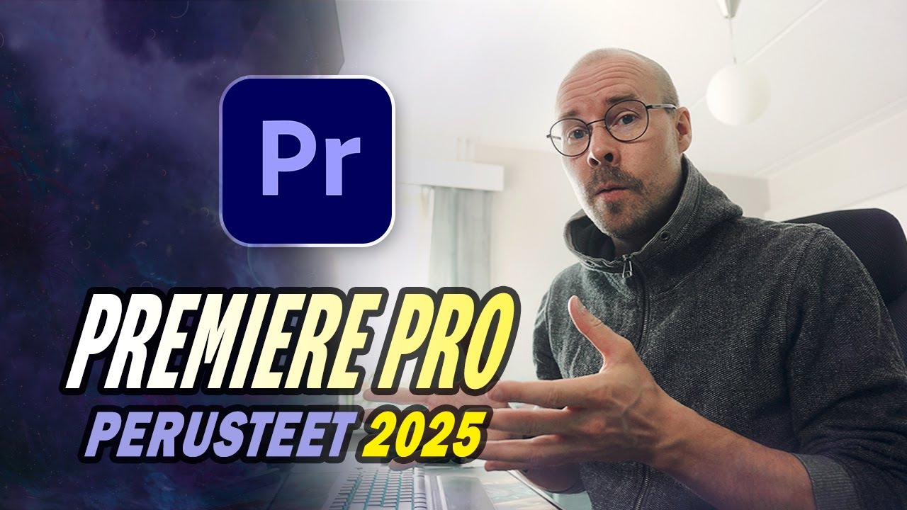 Adobe Premiere Pro PERUSTEET 2025 – tutoriaali aloittelijalle ja kokeneemmallekin videoeditoijalle 🎬