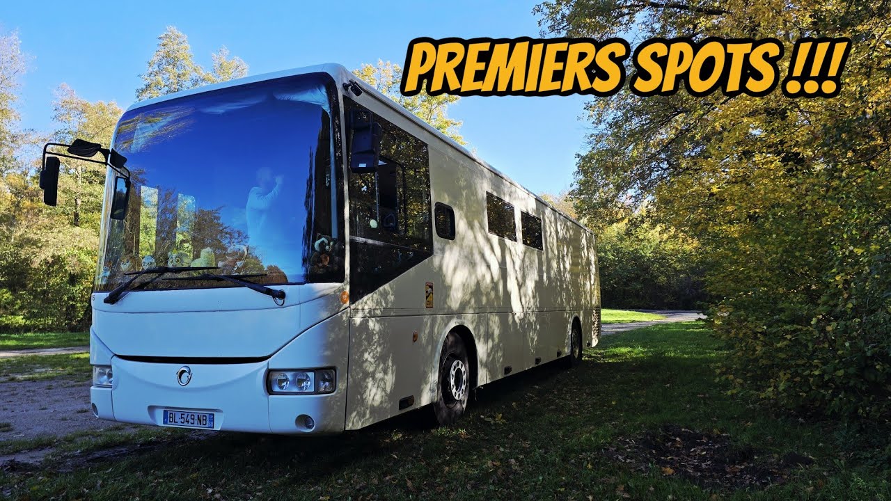Nos premiers spots avec notre bus !!!