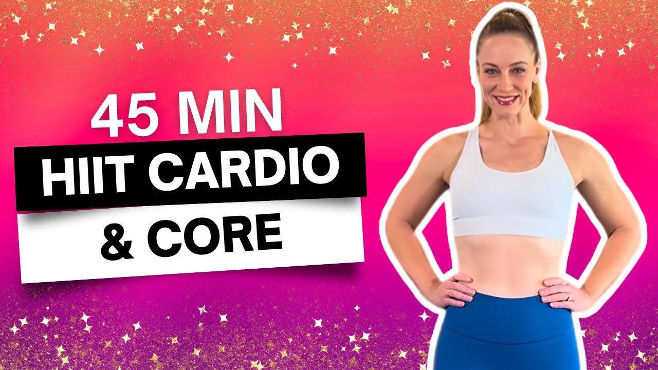 45 MIN HIIT CARDIO & CORE CALORIE BURNER WORKOUT | Week 3, Day 4