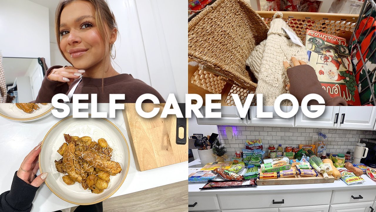SELF CARE VLOG: creamy gnocchi, homegoods shopping, lidl grocery haul, book review & more