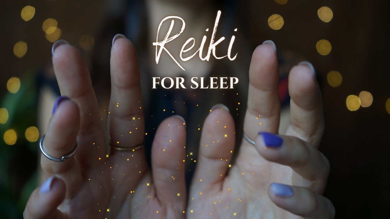 Reiki ASMR ~ Energy Healing for Sleep | Slow Hand Movements, Face Touching, Rain Sounds (No Talking)