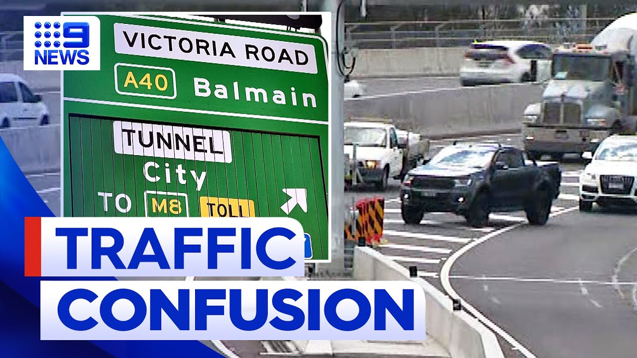 New Sydney interchange causes traffic chaos | 9 News Australia