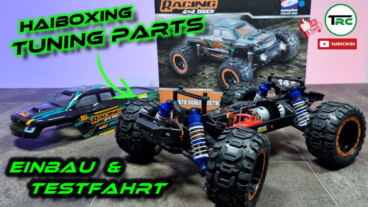 TUNING Stoßdämpfer für (16889) 4x4 Racing Truck von Haiboxing - Einbau / Testfahrt