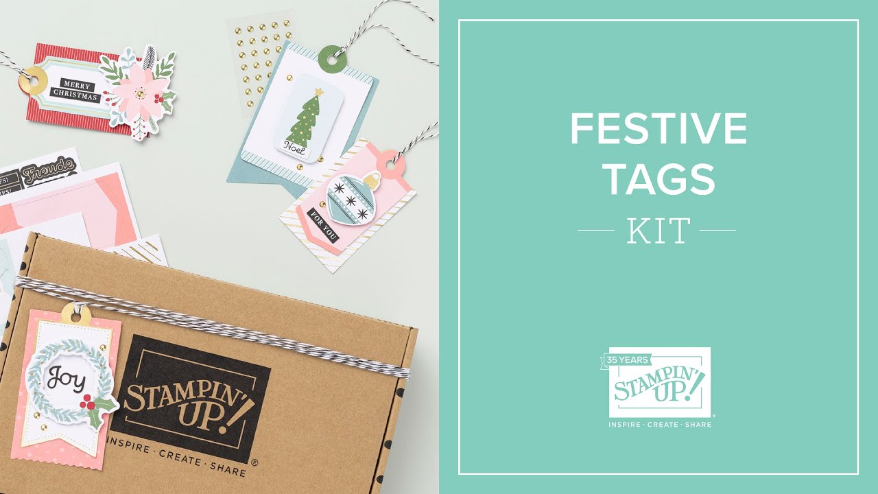 Festive Tags Kit: Easy Holiday Crafting with DIY Gift Tags for the Season with Stampin&rsquo; Up!