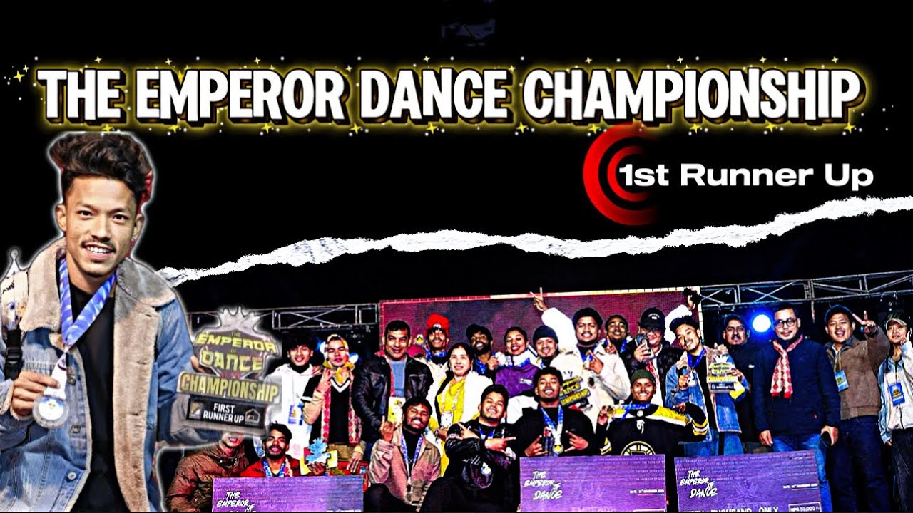 The Emperor Dance Championship 1st runner🥈🏆🥷 #sajangurungvlog 