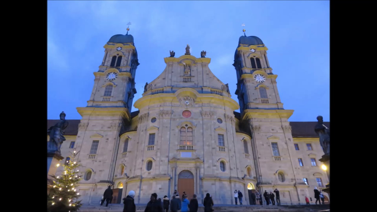 Einsiedeln SZ, Klosterkirche ULF im finsteren Wald, Vollgeläute
