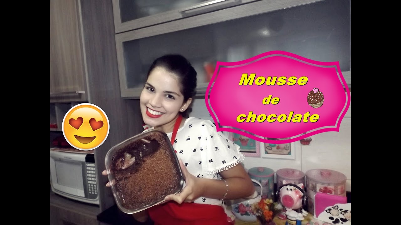 MOUSSE DE CHOCOLATE SUPER PRÁTICO E FÁCIL