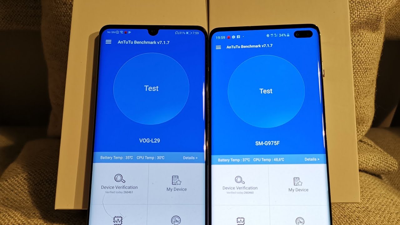 Huawei P30 Pro vs Samsung Galaxy S10 Plus - AnTuTu Benchmark!