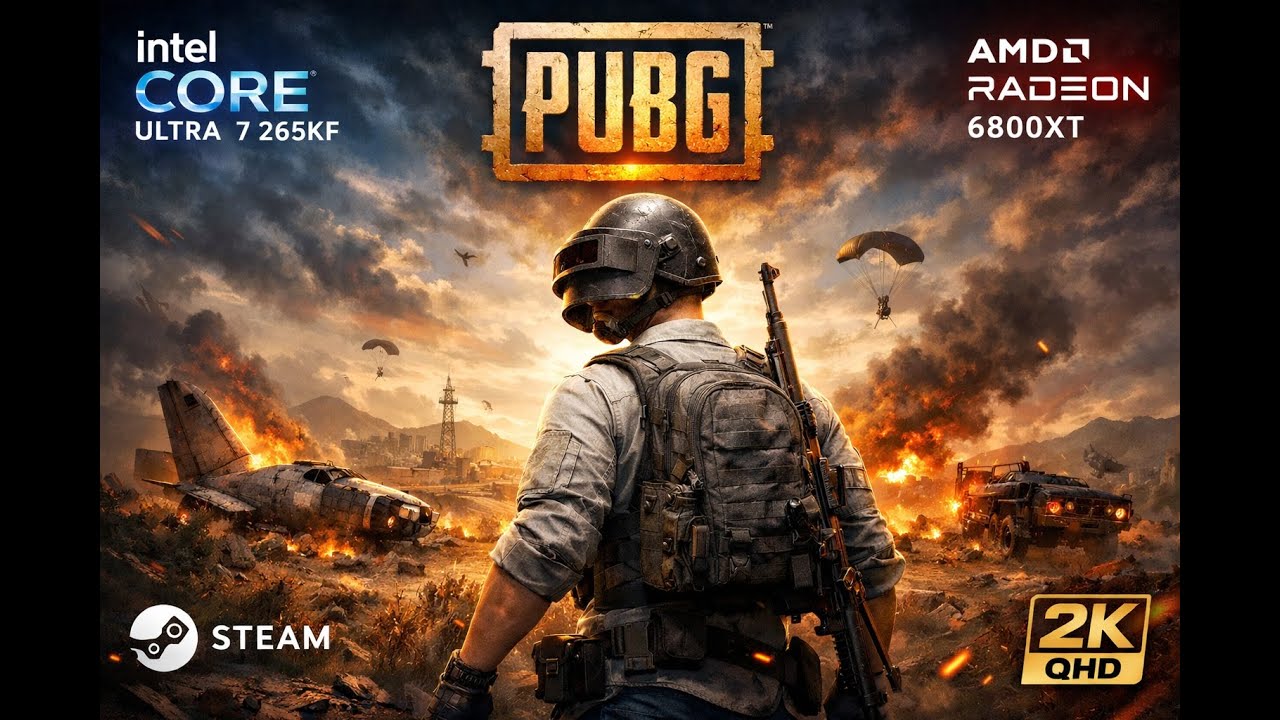 PUBG BATTLEGROUND'S STEAM | U7-265KF - RX6800XT | TAEGO - DUO | 2K 2026