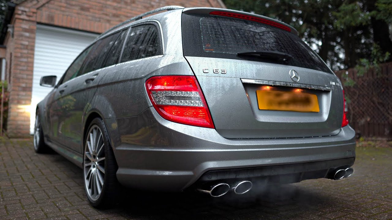 Mercedes-Benz C63 (W204) Cold Start & Exterior Driving | Secondary Decat vs Stock Exhaust