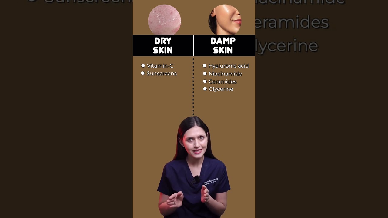 Dry vs Damp Skin: Which is better for serum Application? || Dr. Sarin ||