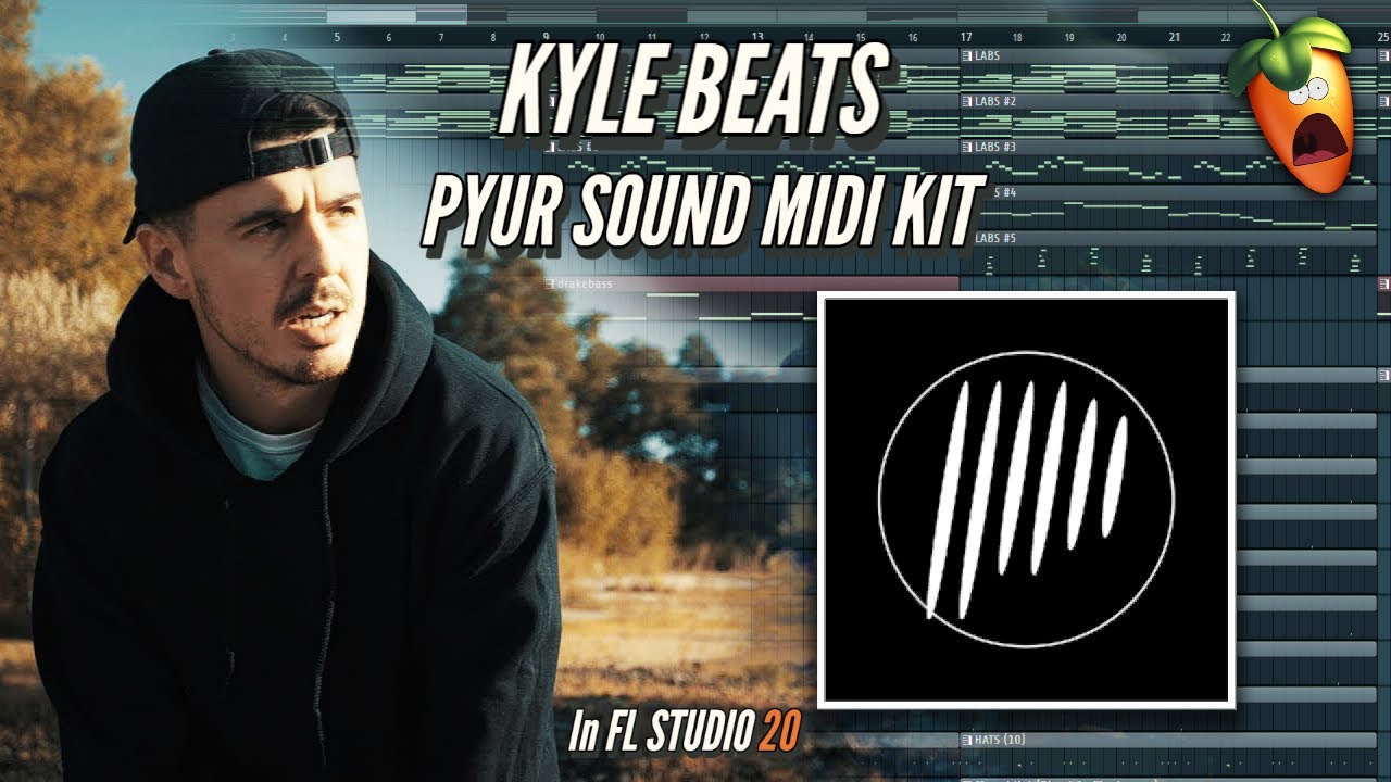 MAKING AN  EMOTIONAL TRAP BEAT USING KYLE BEATS PYUR SOUND MIDI KIT | Fl Studio Tutorial