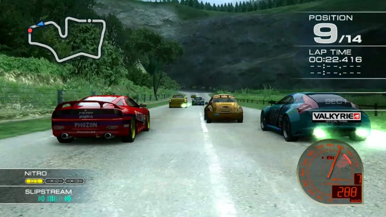 Ridge Racer 7 Maker's Trial GENERAL RESOURCE with Raggio at Laketop Parkway R [Driver's view]