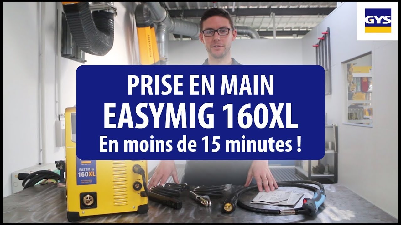 GYS - Prise en main de l'EASYMIG 160 XL en moins de 15 minutes (EN/DE subtitles)