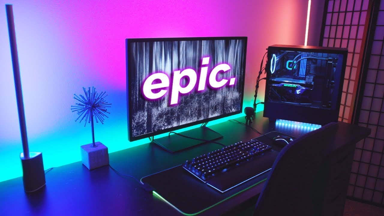 My Epic i9-9900K + 2080 Ti Gaming PC Build & Setup Tour!