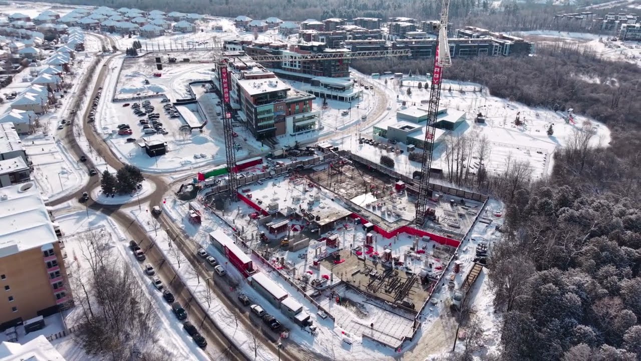2026-01-28 Agora Junic construction, Boulevard de l'Europe / du Plateau, Gatineau