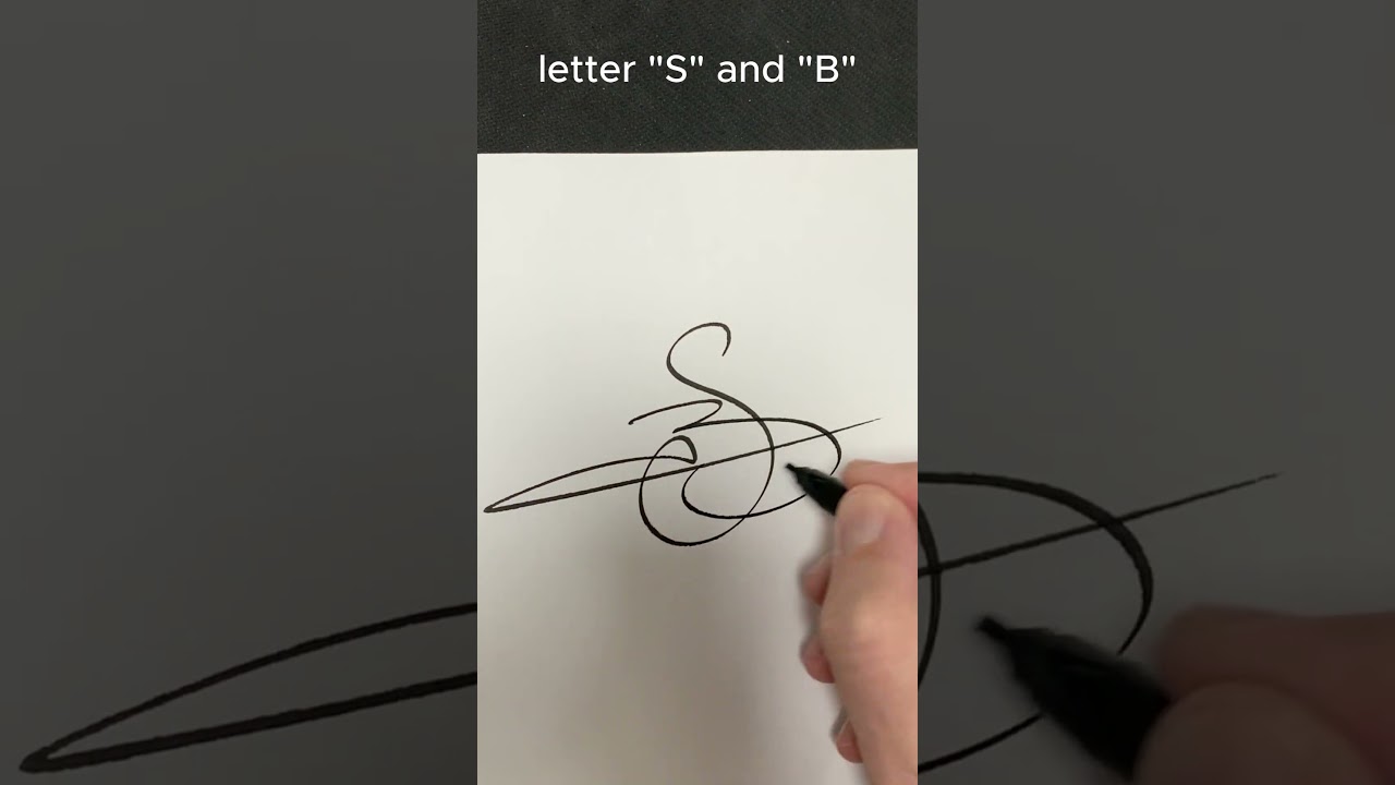 How to write the letter&ldquo;S