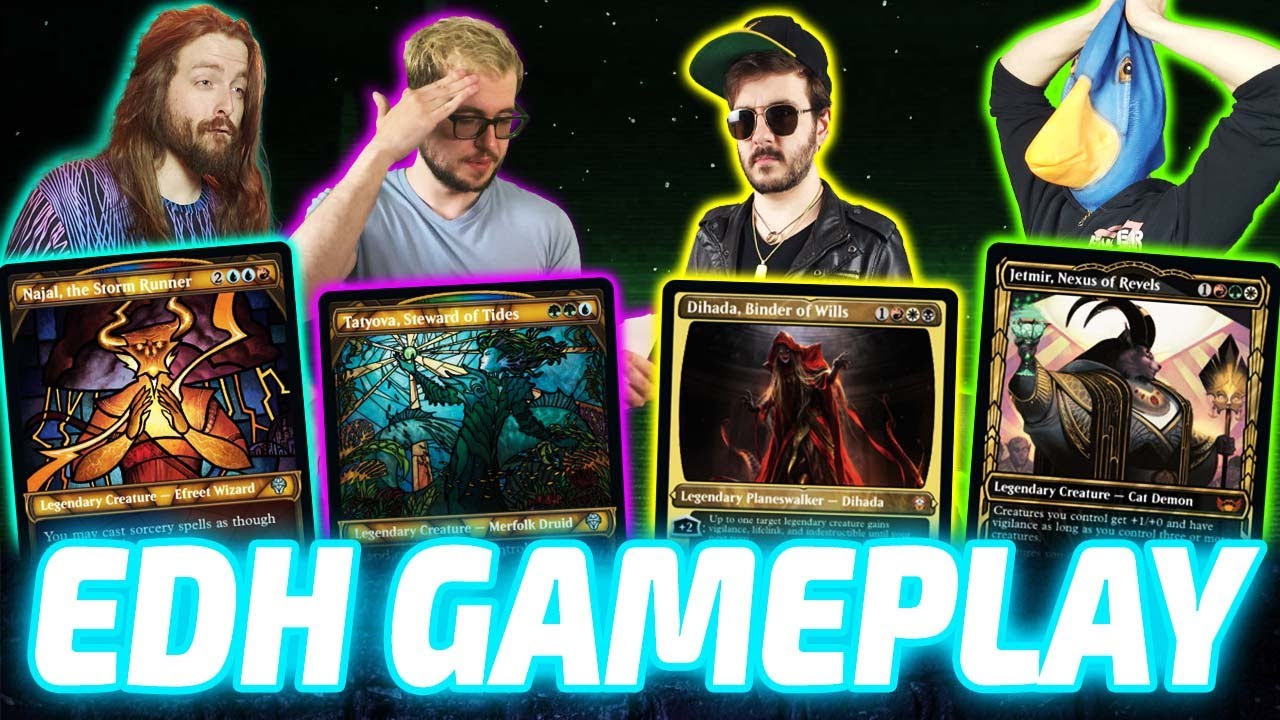Najal vs Tatyova vs Dihada vs Jetmir [EDH/Commander, Magic The Gathering Gameplay 2022]