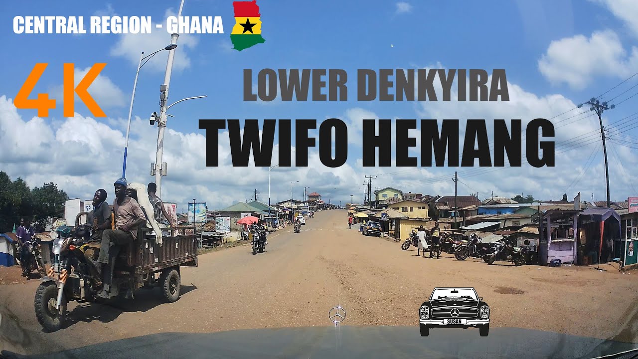 Twifo Hemang Drive Tour Lower Denkyira Central Region Ghana 4K