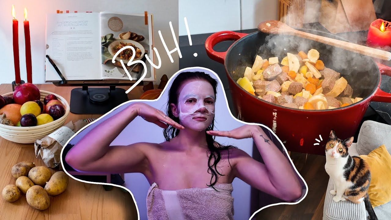 Verbringe einen gemütlichen Abend mit mir | Kochen, Spa Night & Gedanken
