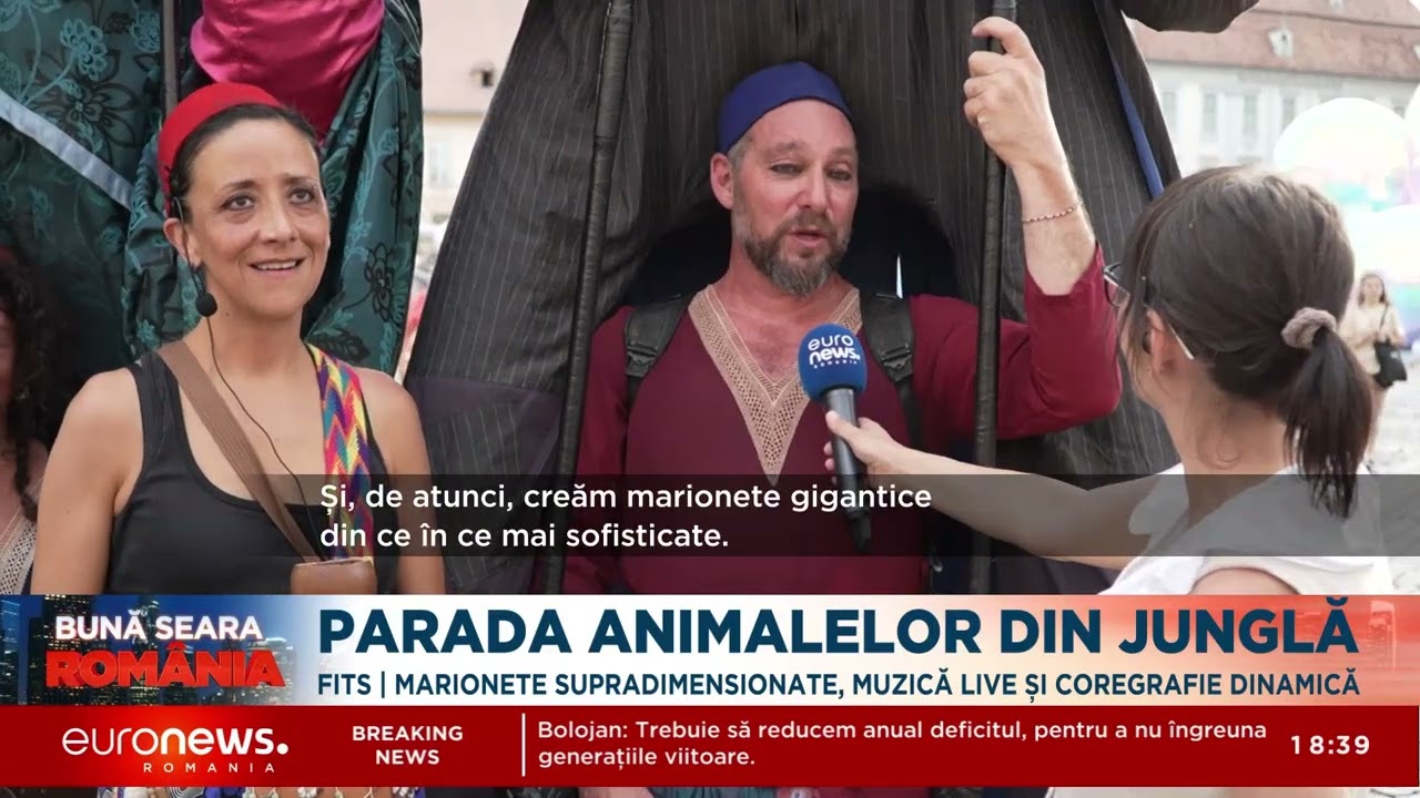 FITS 2025. Marionetele supradimensionate și muzica live, printre atracțiile festivalului de la Sibiu