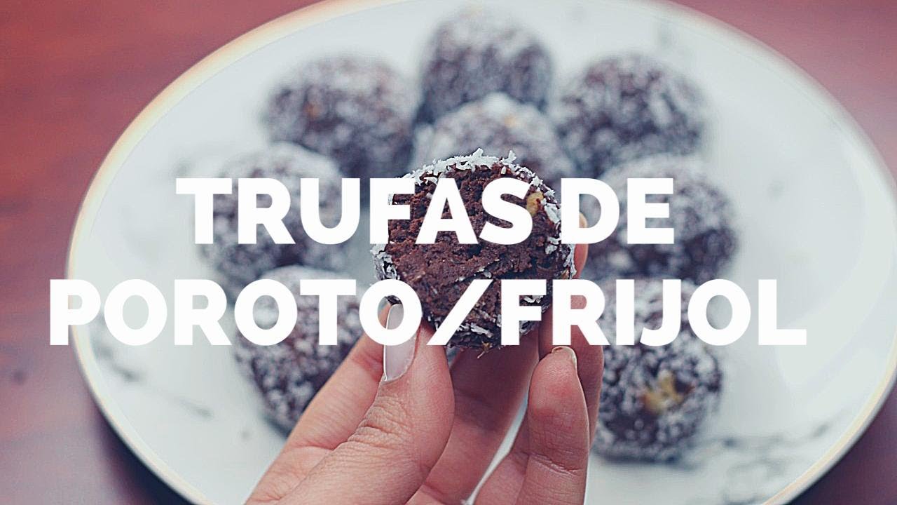 TRUFAS DE CARAOTAS |POROTO NEGRO | FRIJOL paso a paso | Receta saludable VEGANA
