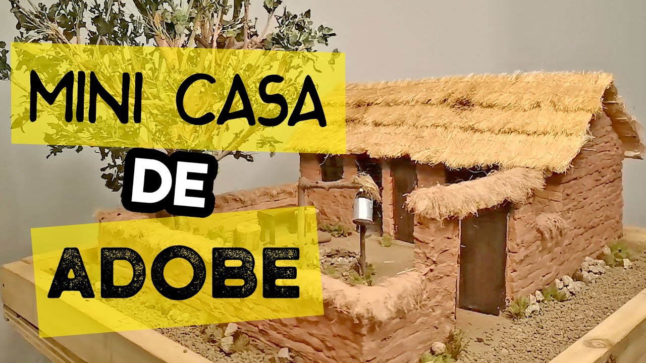 Construcción de Mini Casa Andina en Adobe | Escala 1/25
