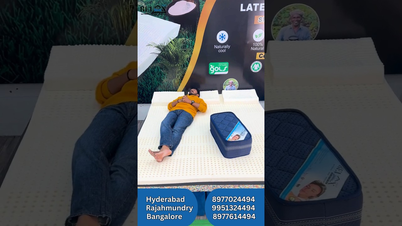 Thailand Latex mattress 8" Thickness King size (6x6)Just 22000/- 